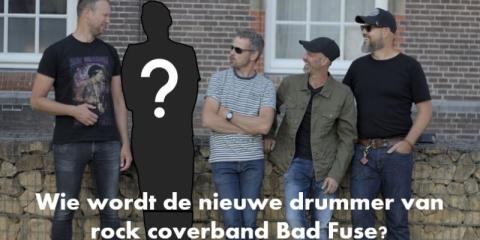 Rock coverband Bad Fuse uit Nijmegen zoekt nieuwe drummer